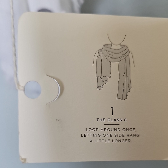 Loft NWT Feminine Whimsical Polka Dot Scarf With Fringe Hem 29 X 85 - Picture 4 of 8